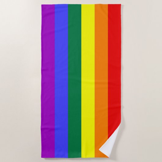 Rainbow-Pride-Flag Strandtuch (Vorderseite)