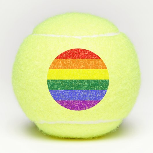 Rainbow-Pride-Flag Tennisbälle (Vorderseite)