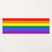 Rainbow-Pride-Flag Yogamatte (Vorderseite (Horizontal))