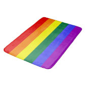 Rainbow-Pride-Flagge Badematte (Schrägansicht)