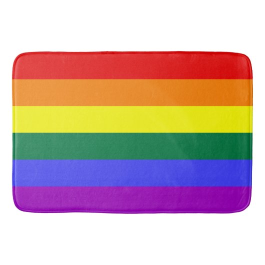 Rainbow-Pride-Flagge Badematte (Vorderseite)
