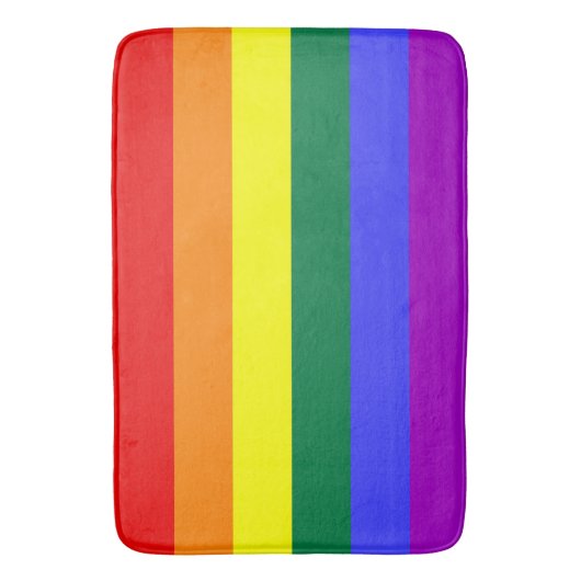 Rainbow-Pride-Flagge Badematte (Vorderseite Vertikal)