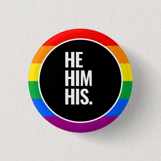 Rainbow-Pride-Flagge Button (Vorderseite)