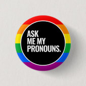 Rainbow-Pride-Flagge Button (Vorderseite)