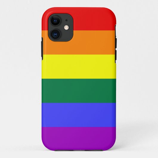 Rainbow-Pride-Flagge Case-Mate iPhone Hülle (Rückseite)