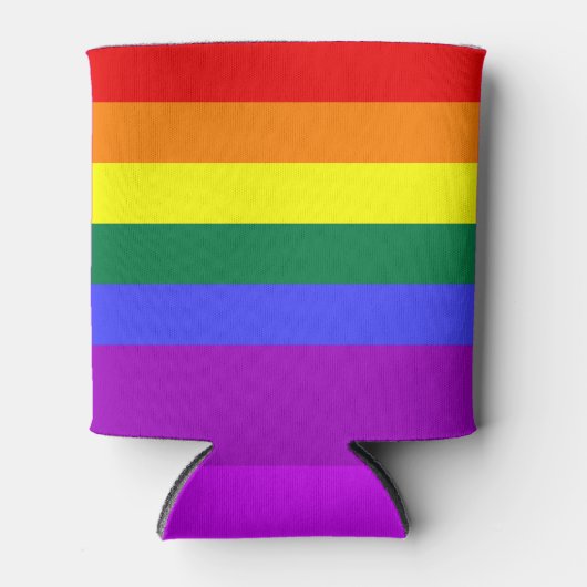 Rainbow-Pride-Flagge Dosenkühler (Vorderseite)