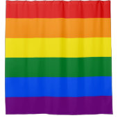 Rainbow-Pride-Flagge Duschvorhang (Vorderseite)