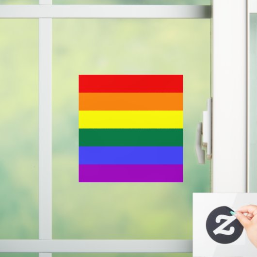 Rainbow-Pride-Flagge Fensteraufkleber (Zuhause)