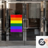 Rainbow-Pride-Flagge Fensteraufkleber (Büro Tür)