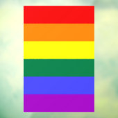 Rainbow-Pride-Flagge Fensteraufkleber (Blatt 3)