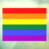 Rainbow-Pride-Flagge Fensteraufkleber (Blatt 3)