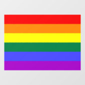 Rainbow-Pride-Flagge Fensteraufkleber (Blatt)