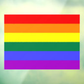 Rainbow-Pride-Flagge Fensteraufkleber (Blatt 3)