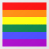 Rainbow-Pride-Flagge Fensteraufkleber (Blatt)
