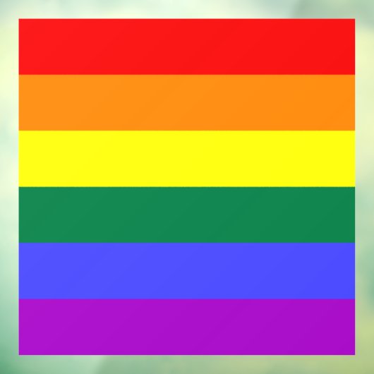 Rainbow-Pride-Flagge Fensteraufkleber (Blatt 3)