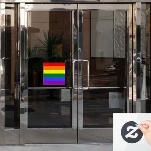 Rainbow-Pride-Flagge Fensteraufkleber (Büro Tür)