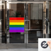 Rainbow-Pride-Flagge Fensteraufkleber (Büro Tür)