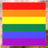Rainbow-Pride-Flagge Fensteraufkleber (Blatt 2)