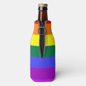 Rainbow-Pride-Flagge Flaschenkühler (Flasche Rückseite)