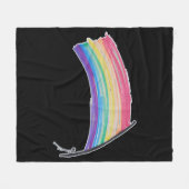 Rainbow-Pride-Flagge Fleecedecke (Vorderseite (Horizontal))