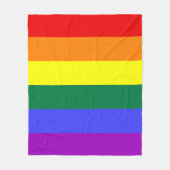 Rainbow-Pride-Flagge Fleecedecke (Vorderseite)