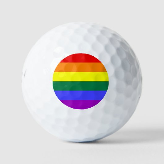 Rainbow-Pride-Flagge Golfball (Vorderseite)