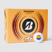 Rainbow-Pride-Flagge Golfball (Verpackungen)