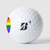 Rainbow-Pride-Flagge Golfball (Logo)