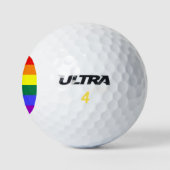Rainbow-Pride-Flagge Golfball (Logo)