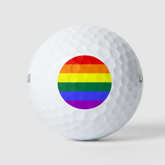 Rainbow-Pride-Flagge Golfball (Vorderseite)