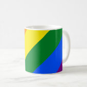 Rainbow-Pride-Flagge Kaffeetasse (VorderseiteRechts)