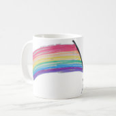Rainbow-Pride-Flagge Kaffeetasse (Vorderseite Links)