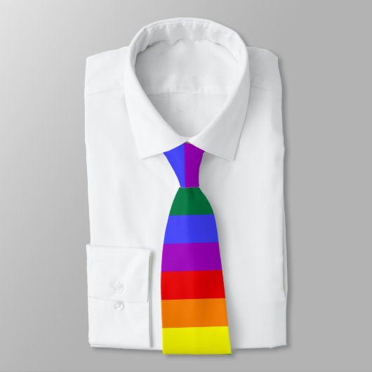Rainbow-Pride-Flagge Krawatte (Gebunden)