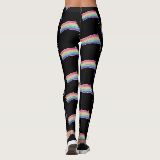 Rainbow-Pride-Flagge Leggings (Rückseite)