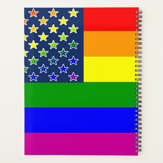Rainbow-Pride-Flagge Planer (Rückseite)