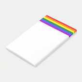 Rainbow-Pride-Flagge Post-it Klebezettel (angewinkelt)