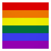 Rainbow-Pride-Flagge Poster (Vorderseite)