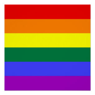 Rainbow-Pride-Flagge Poster