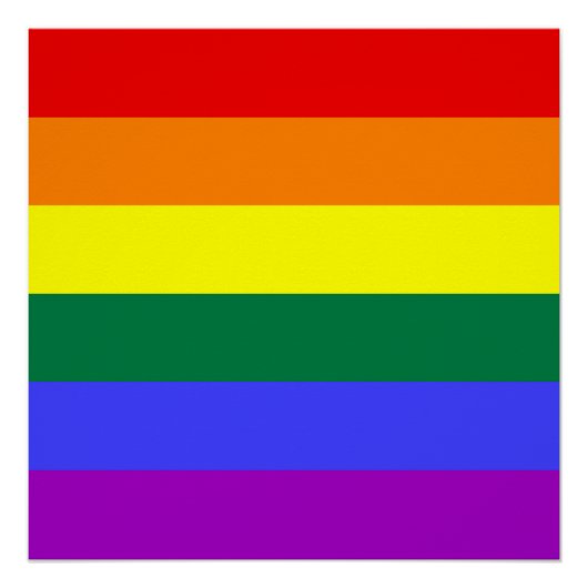 Rainbow-Pride-Flagge Poster (Vorderseite)