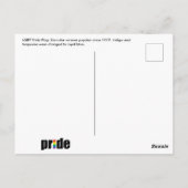 Rainbow-Pride-Flagge Postkarte (Rückseite)