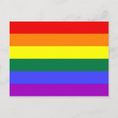Rainbow-Pride-Flagge Postkarte (Vorderseite)