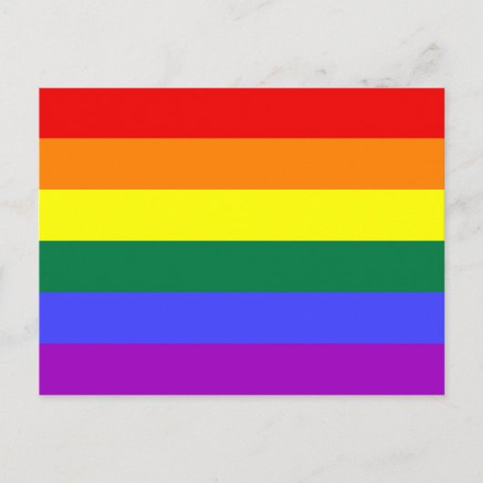 Rainbow-Pride-Flagge Postkarte (Vorderseite)