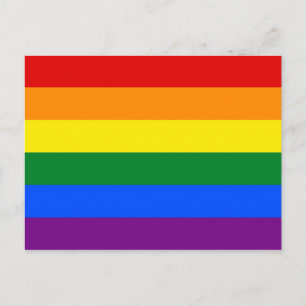 Rainbow-Pride-Flagge Postkarte
