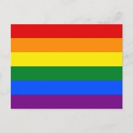 Rainbow-Pride-Flagge Postkarte (Vorderseite)