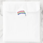 Rainbow-Pride-Flagge Runder Aufkleber (Tasche)