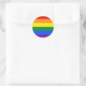 Rainbow-Pride-Flagge Runder Aufkleber (Tasche)