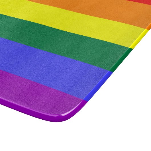Rainbow-Pride-Flagge Schneidebrett (Ecke)