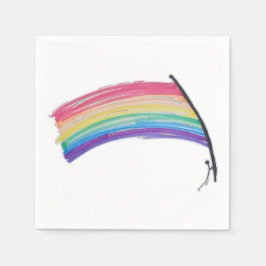 Rainbow-Pride-Flagge Serviette