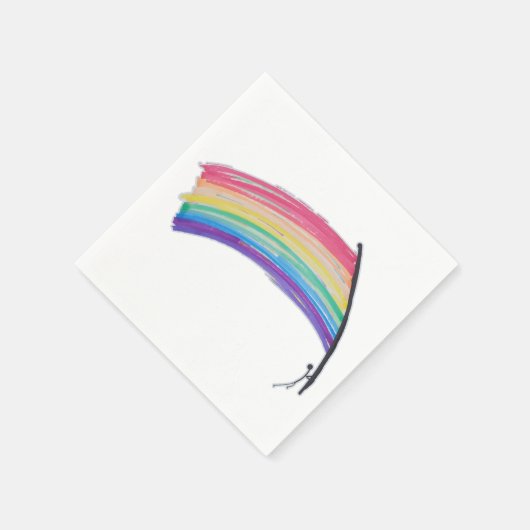 Rainbow-Pride-Flagge Serviette (Ecke)