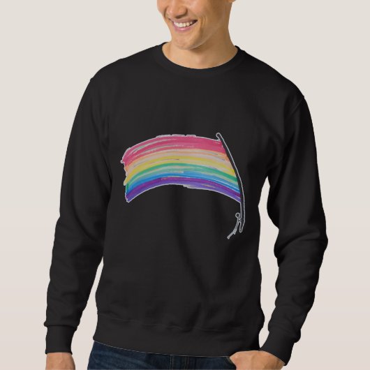 Rainbow-Pride-Flagge Sweatshirt (Vorderseite)